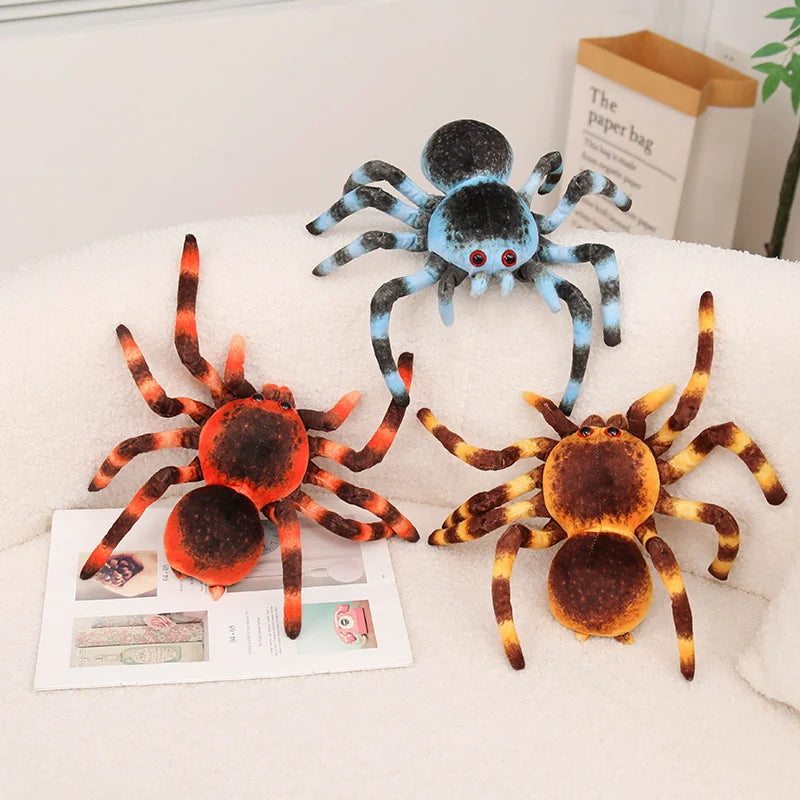 Nice Realistic Tarantula Spider Plush Toy 7 Styles Spooky Stuffed Animal Doll Forhalloween Decor, Prank Gifts And Party Favors