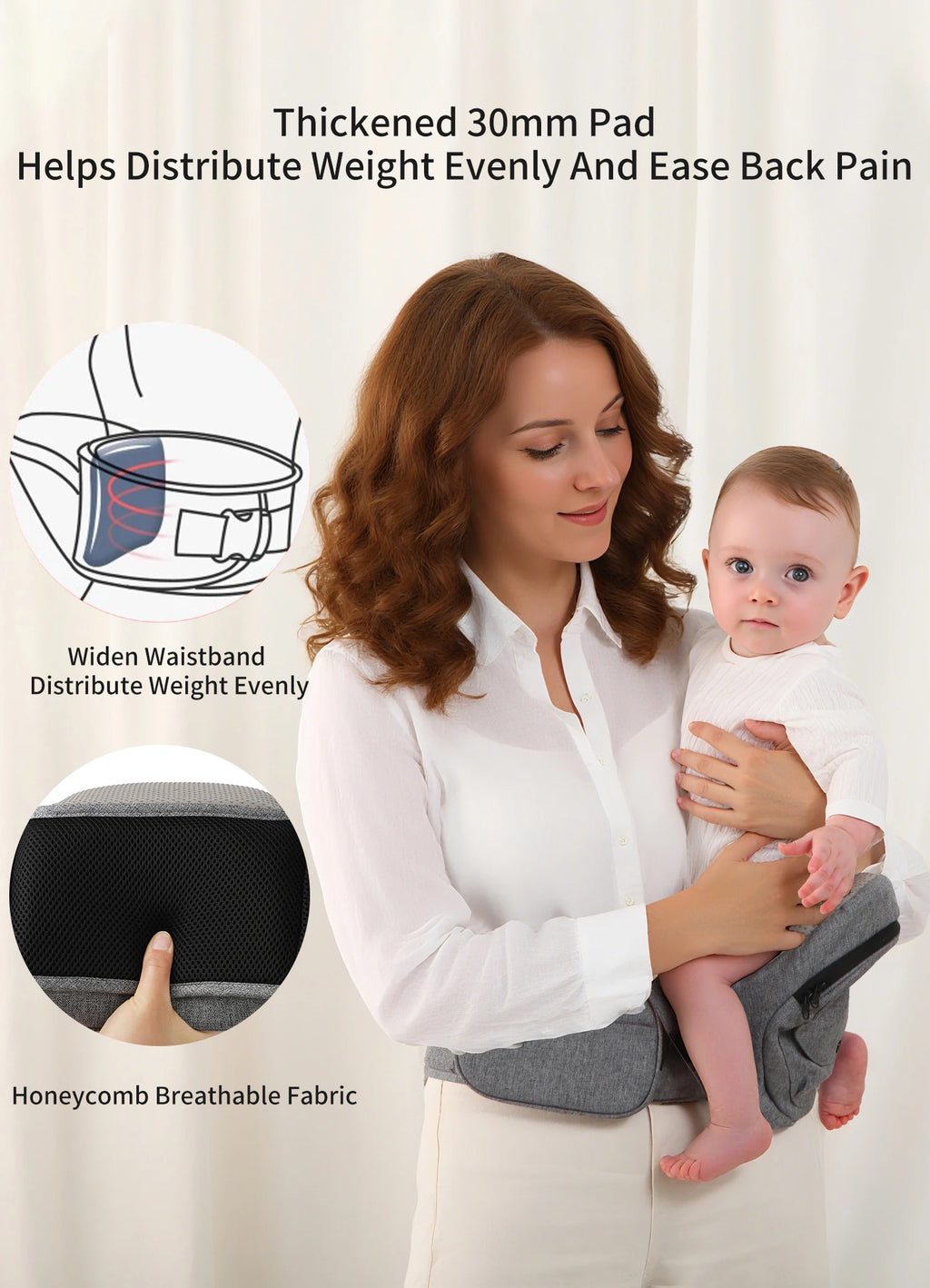 Fashion Baby Waist For 0-2Y Stool Front Hold Type Kids Carrier Widened Single Stool Infant Belt Hugging Support Multi-functional