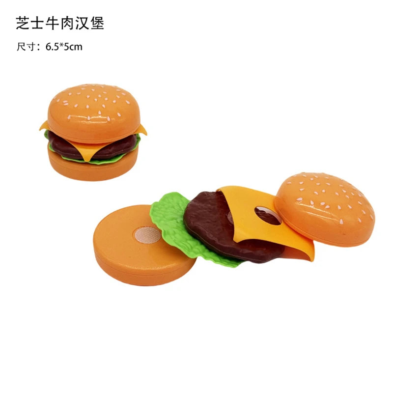 Chechele Montessori Paste Simulation Educational Toy for Sensory Decompression Durian Grapefruit Cherry 1Pcs