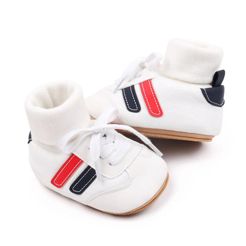 Baby Sock Shos Autumn and Winter Baby Girls Boys Ankle-covered Style 0-1 Year Old Anti Slip Fashion Design Newborn Infant Shoes