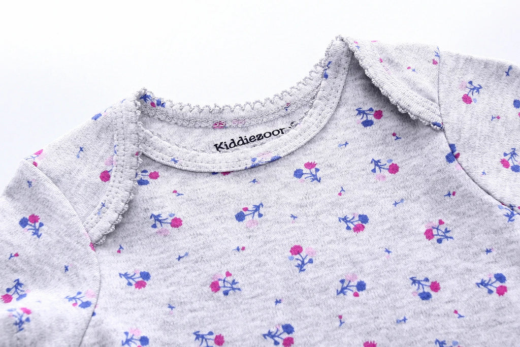 Cartoon 5-Pieces Summer Baby Boy Girl Bodysuits 100%Cotton Soft Newborn Onesies Short Sleeve Infant Clothes