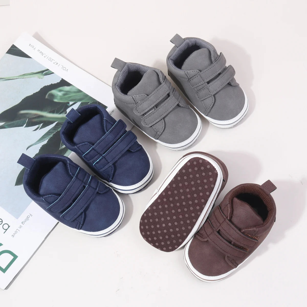 2025Hot Sale Autumn Baby Boys First Walking Indoor Outdoor Toddler Shoes With High Quality TPR Sole For 0-18M Fashionable Design