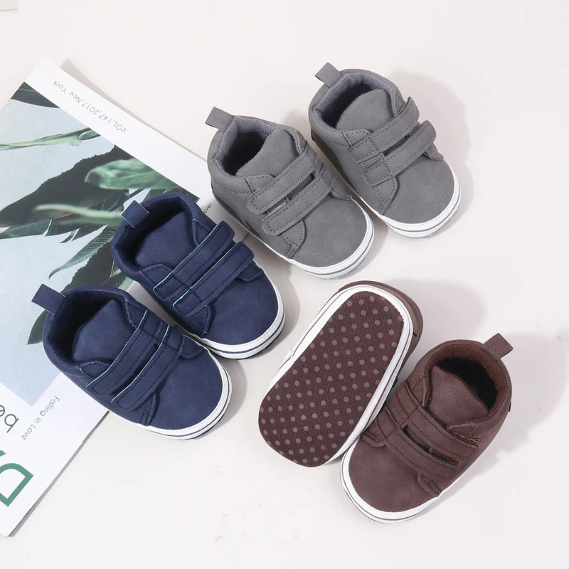 2025Hot Sale Autumn Baby Boys First Walking Indoor Outdoor Toddler Shoes With High Quality TPR Sole For 0-18M Fashionable Design