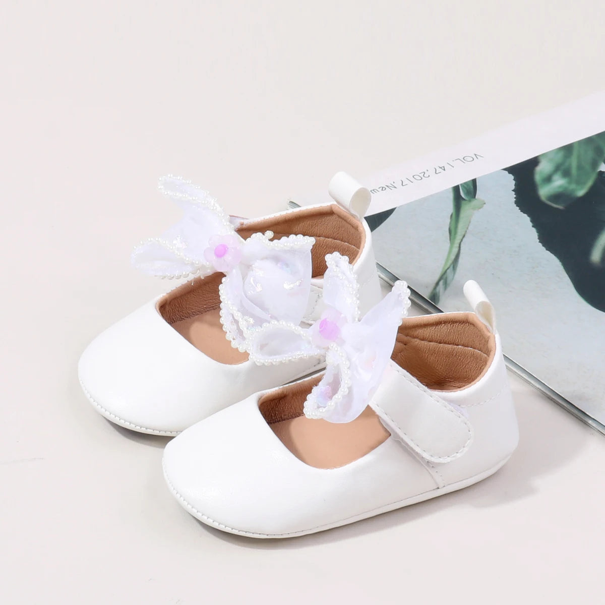 Spring Early Season New Style Rubber-Soled Anti-Slip Girls' Low-Top Toddler Shoes Stylish And Simple Front-Facing Shoes