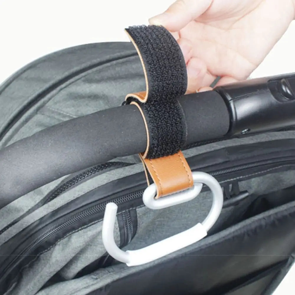 PU Baby Stroller Hooks Solid Color Cart Organizer Hanging Hook Stroller Accessories Cartoon Stroller Accessories Baby