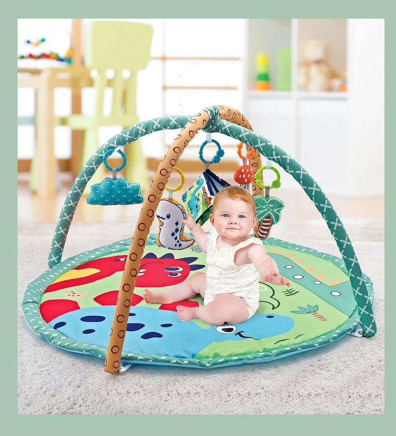 Baby Educational Fitness Frame Gym Play Mat 0-36 Months Tummy Time Crawling Game Blanket Toys Play Mat Rack Crawling Blanket