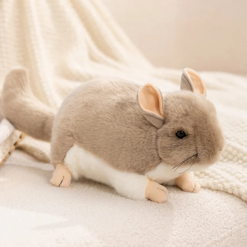 Wholesale Hot 40cm Kawaii Simulation Chinchillidae Plush Toys Soft Lifelike Chinchillas Mouse Stuffed Animal Toys Birthday Gifts