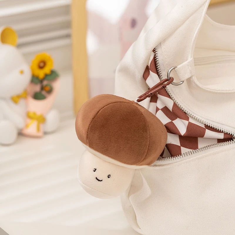 Kawaii Vegetable Plush Toys Cute Vegetables Pendant Onion Chili Mushroom Carrot Plush Pendant Keychain Toy