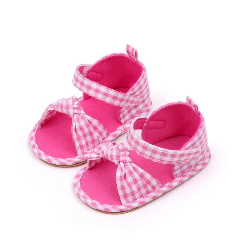 2025 Hot Summer Baby Girls First Walking Toddler Shoes With High Quality TPR Sole Beautiful Design For 0-18M Baby Girls Shoes