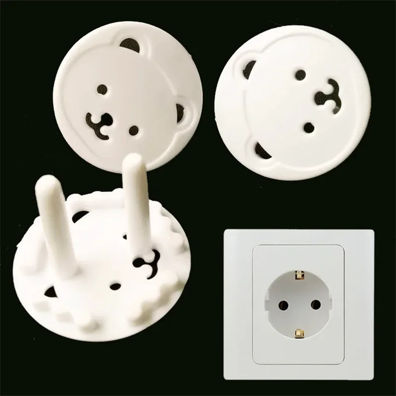 EU Power Socket Electrical Outlet Baby Kids Child Safety Guard Protection Anti Electric Shock Plugs Protector Rotate Cover