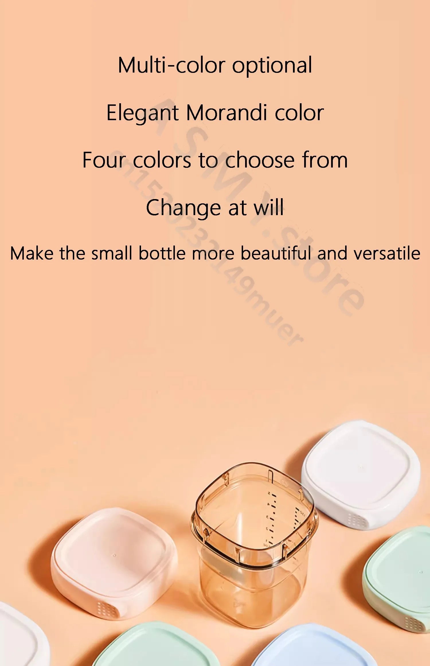 Suitable for hegen bottle accessories, storage box cover/cup cover/handle/dust cover+bottle collar/straw/square bottle universal