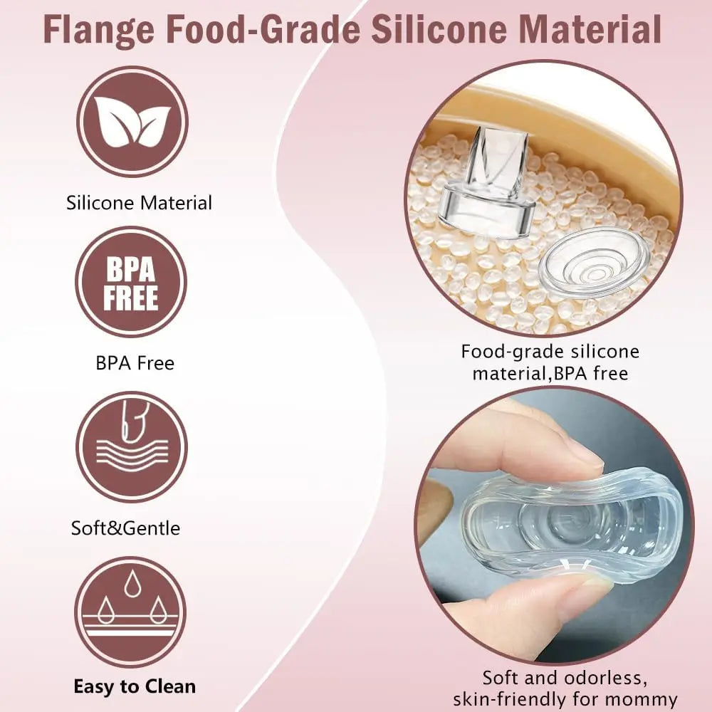 Silicone Duckbill Valve and Diaphragm,Compatible with S12/S9/S13/S15 Wearable Breast Pump Accessories, Replacement Spare Parts