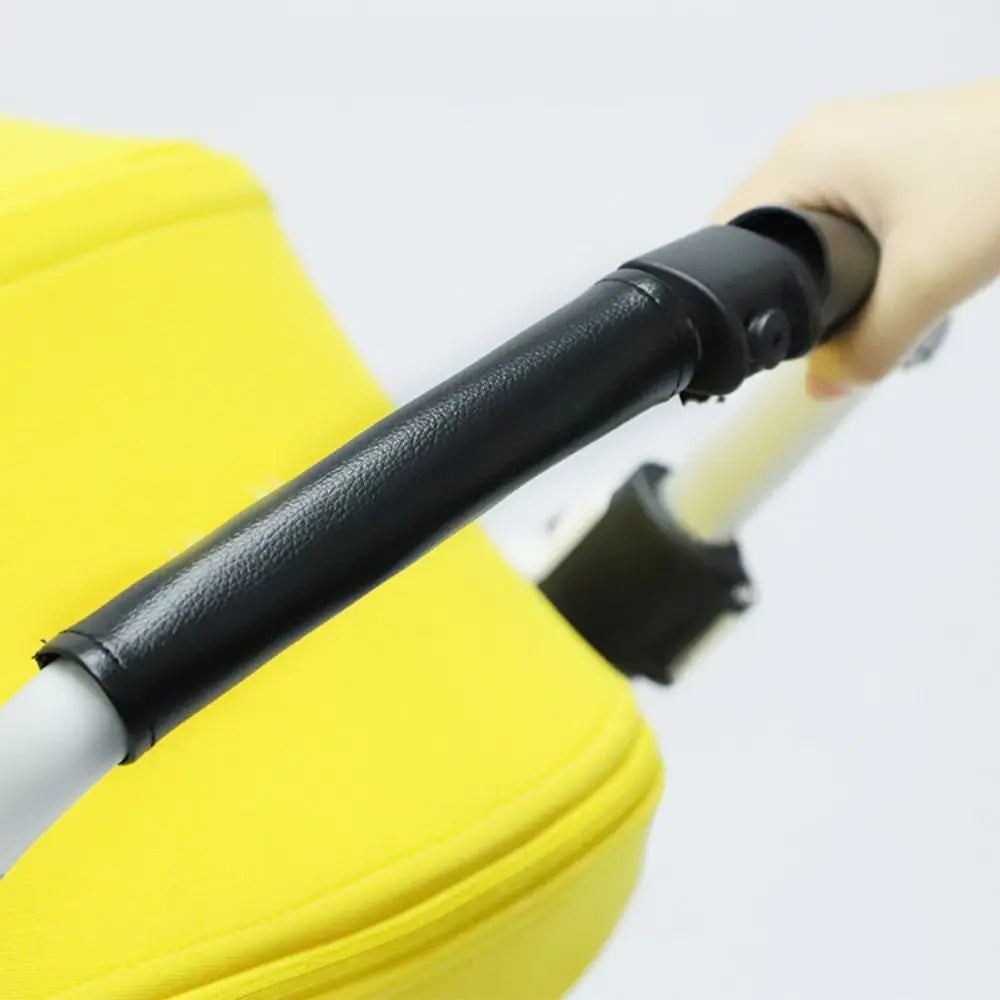 Handle Cover Antifouling Zipper Baby Car Cart Cover Stroller Handle Cover PU Leather Handle Covers Pushchair Armrest Protector