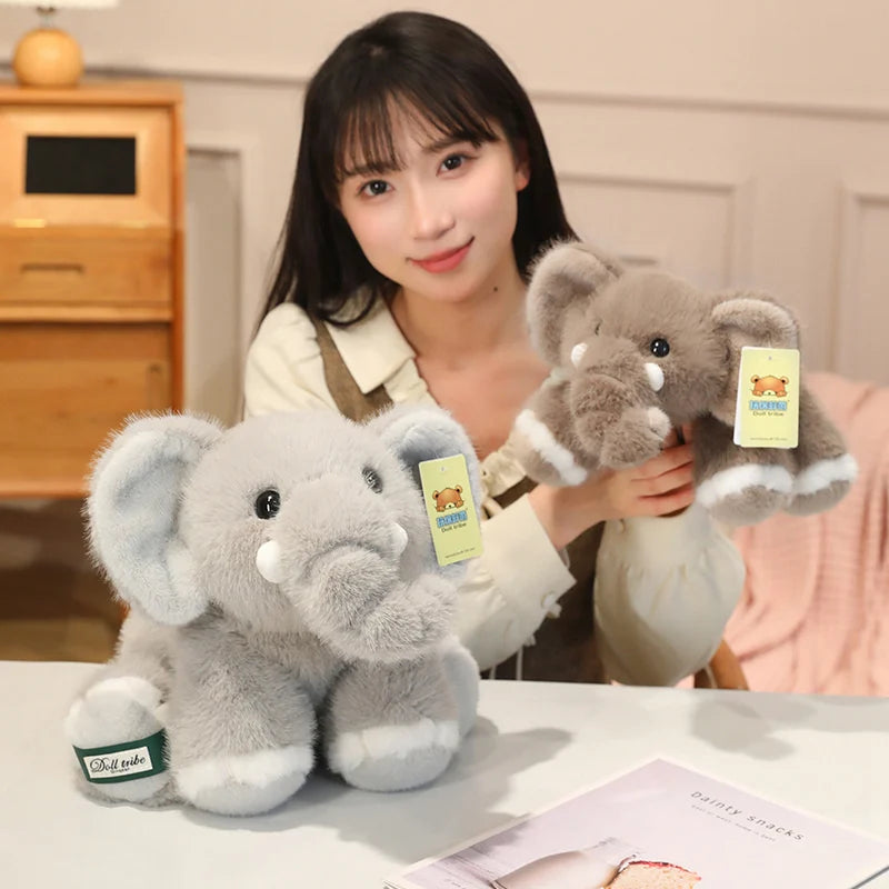 Hot Stuffed Animals Elephant Plush Doll Back Cushion Sofa Decorative Stuffed Elephant Toy 30/45cm Throw Pillow Elephant Doll