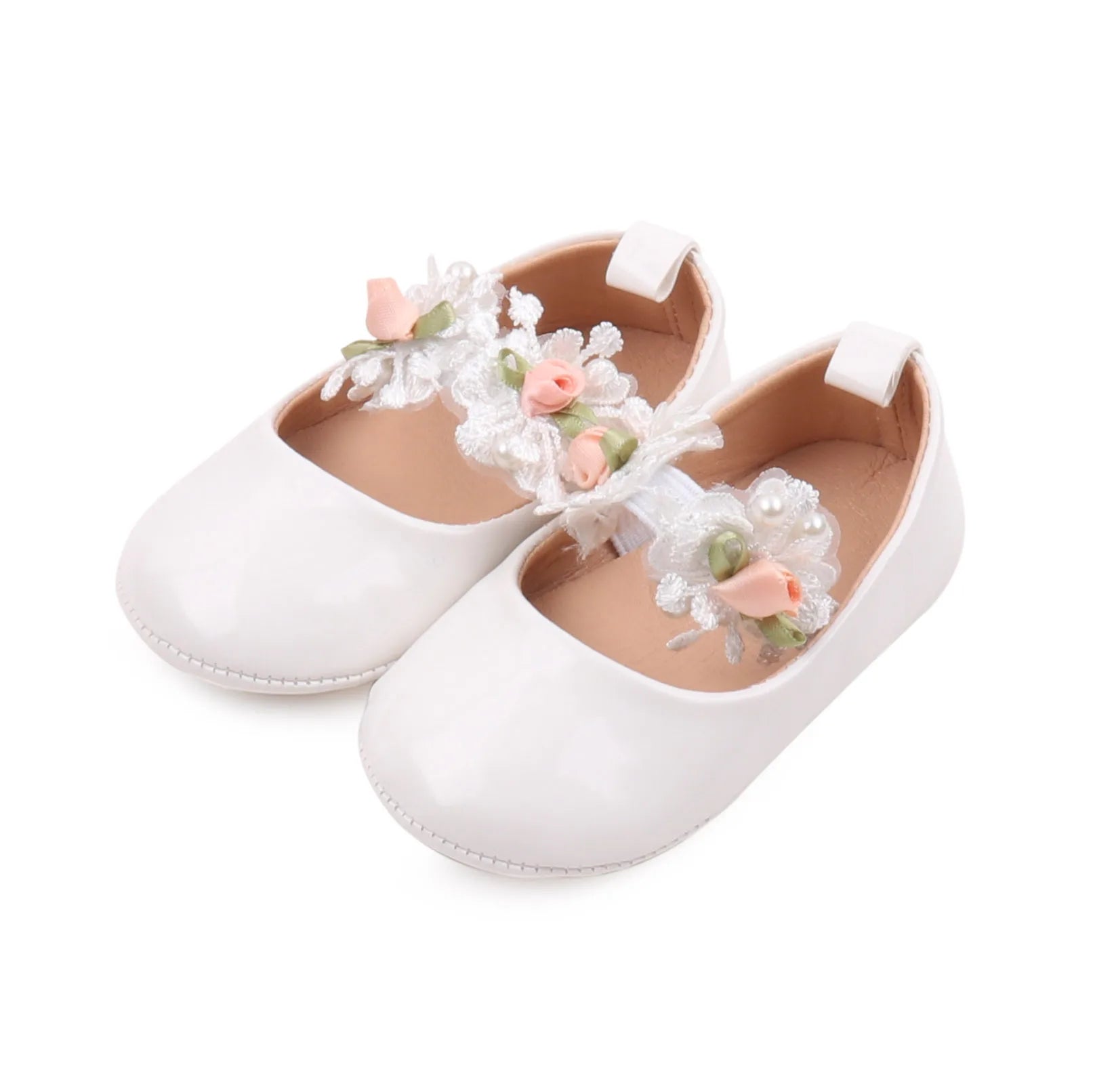 2025 Spring and Summer Baby Girl Shoes High Quality PU and TPR Anti-slip Sole Beautiful Flower Mary Jane Style Fashion Sandal