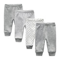 4 Pieces Four Seasons Unisex Newborn Baby Pants 100%Cotton Soft Girl Baby Boy Girl trousers
