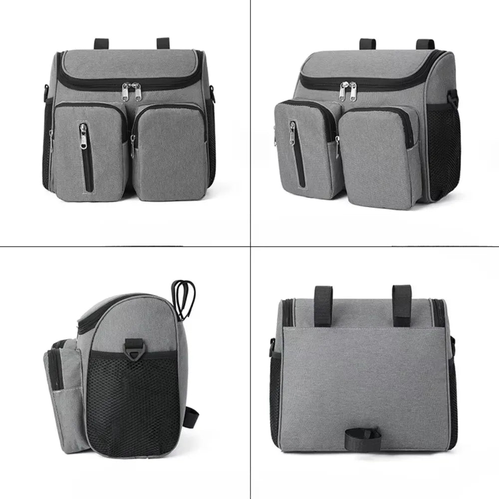 Waterproof Mommy Shoulder Bag Multi-Pocket Oxford Cloth Stroller Storage Hanging Bag Multifunctional Large Capacity