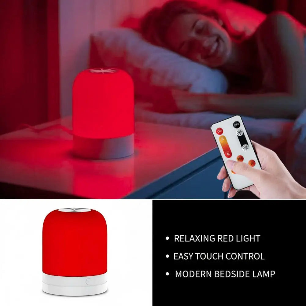 670nm Red Light Night Light Sleeping No Blue Melatonin Rechargeable Brightness Sleep Lamp Portable Eye-care Lamp