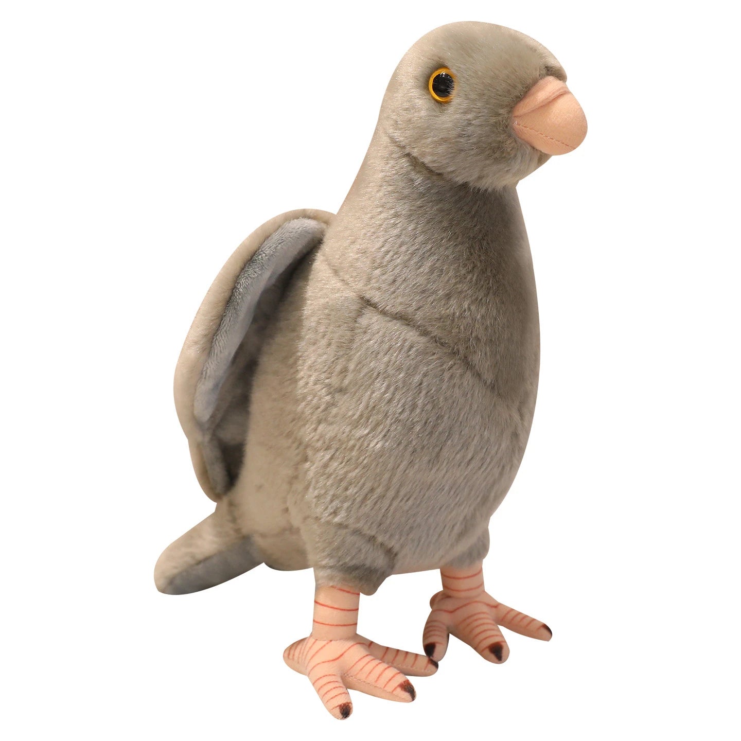 Grey White Simulation Pigeon Plush Toy Peace Dove Stuffed Animal Doll for Kids Home Decor And Photography Props