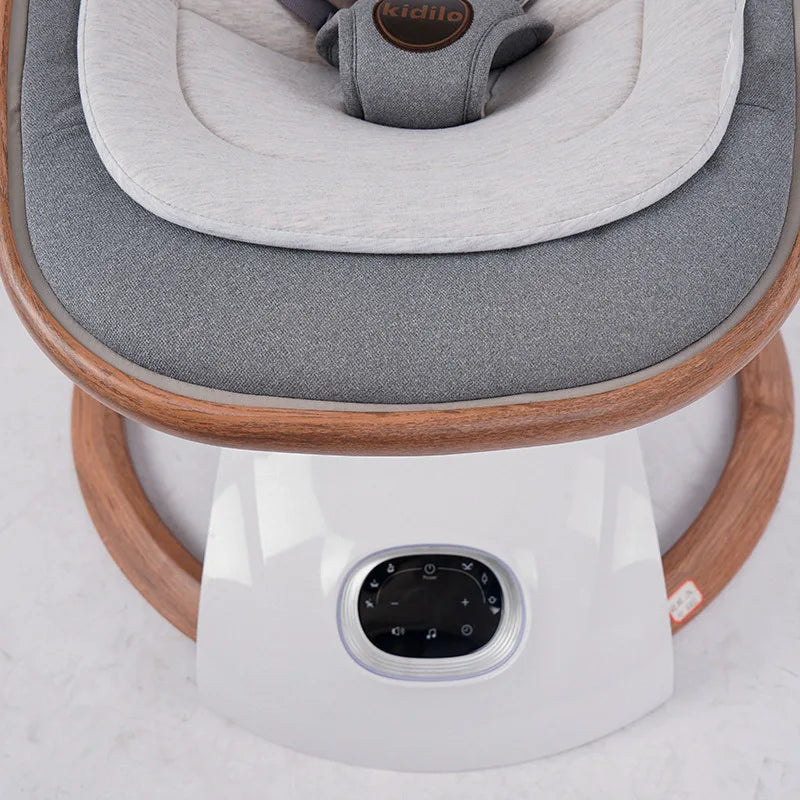 Electric Baby Swing - 360° Rotating Cradle with App Control