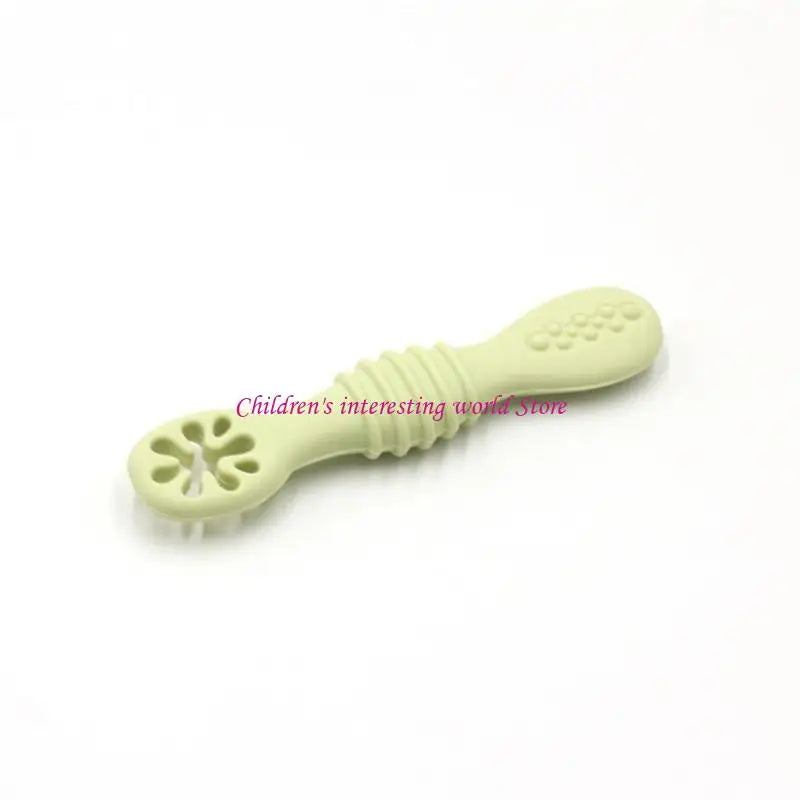 Baby-Led Weaning Silicone Spoon Learning Feeding Training Utensils Newborn Toddler Tableware 425F