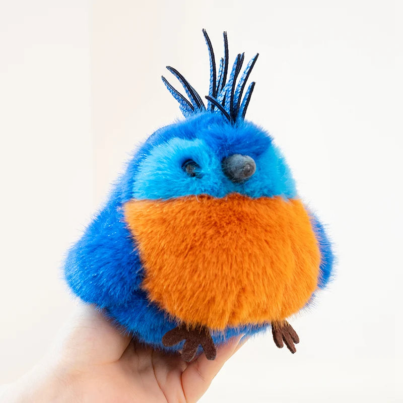 Kawaii Bird Plush Doll Pendant Lifelike Designs Parrot Sparrow Penguin Mallard Duck Kiwi Soft Toy for Boys & Girls Birthday Gift