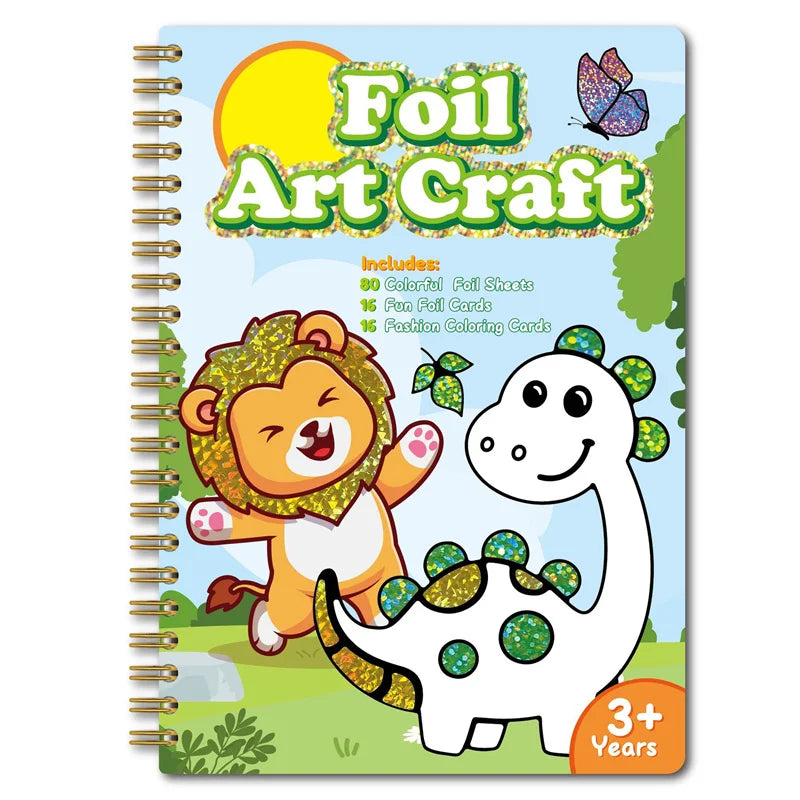 DIY Cartoon Magical Transfer Painting Crafts for Kids Arts and Crafts Toys Children Creative Educational Learning Drawing Toys