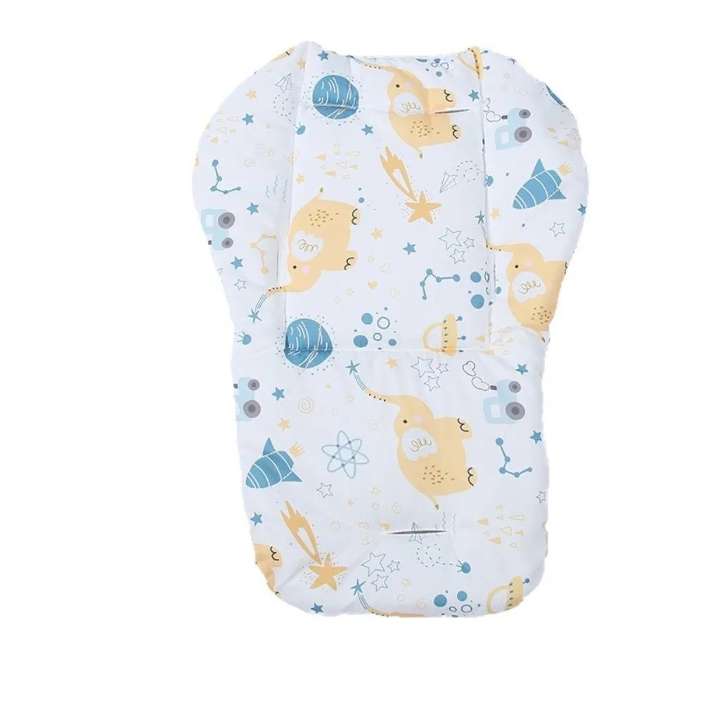 Cotton Material Baby Stroller Seat Cushion All Seasons Cartoon Pattern Dining Chair Cushions Comfortable Breathable
