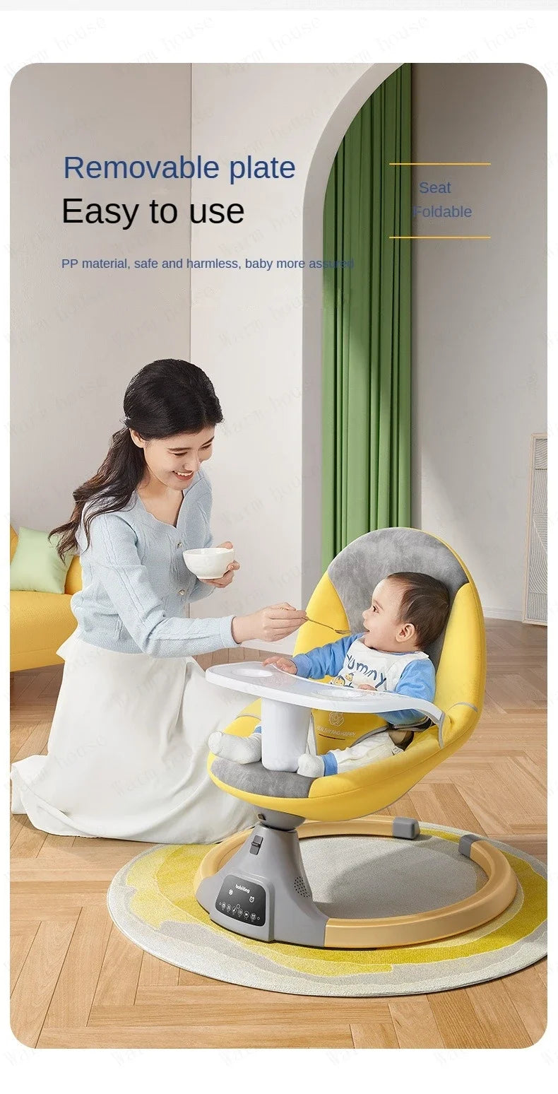 Electric Automatic Baby Rocking Cradle - Modern Newborn Sleep Aid Swing