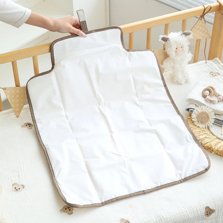 Portable Foldable Baby Diaper Changing Pad, Waterproof Detachable Infant Urine Mat Travel Changing Station for Newborn
