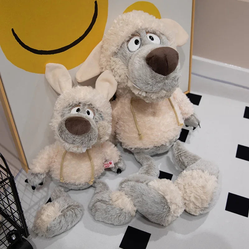 Camouflaged Wolf Plush Toy Sleepy Sheep Doll Forest Family Muppets Soft Sleep Pillow Wolf in Sheep's Clothing Birthday Gift