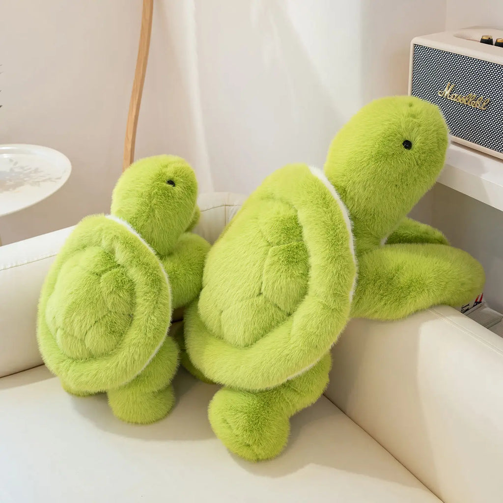New Lovely Turtle Plush Toys Cozy Fluffy Lying Prone Cartoon Tortoise Throw Pillow Back Cushion Kawaii Home Decor Funny Gift