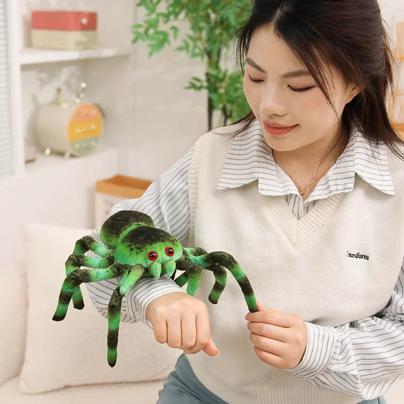 Nice Realistic Tarantula Spider Plush Toy 7 Styles Spooky Stuffed Animal Doll Forhalloween Decor, Prank Gifts And Party Favors