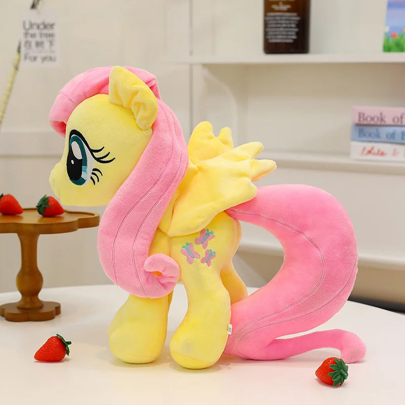 My Little Pony Plush Toy 28cm Cute Pony Stuffed Doll Soft Huggable Rainbow Pinkie Pie Birthday Gift Collection