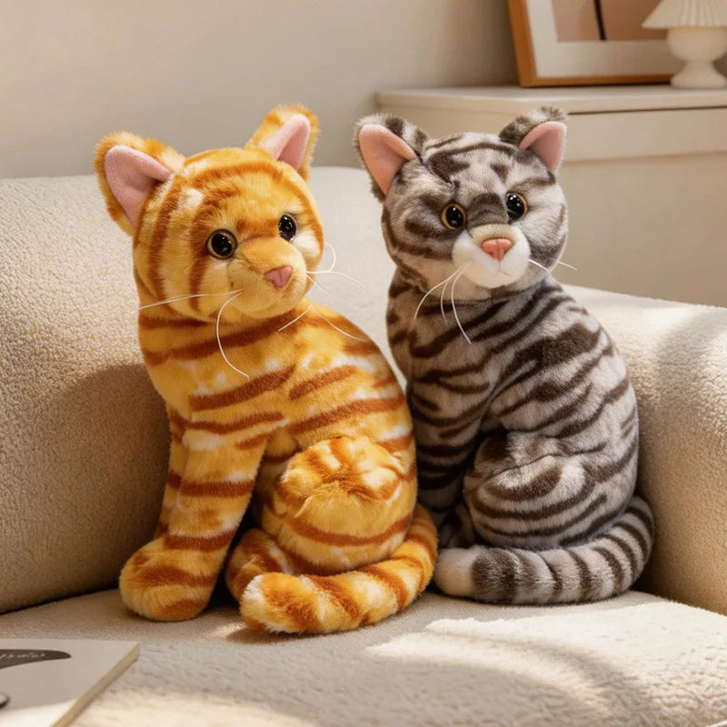 Hot Kawaii Cat Plush Doll Soft Stuffed Animal Simulation Plush Kitten Toys for Children Cartoon Kids Girl Baby Birthday Gift