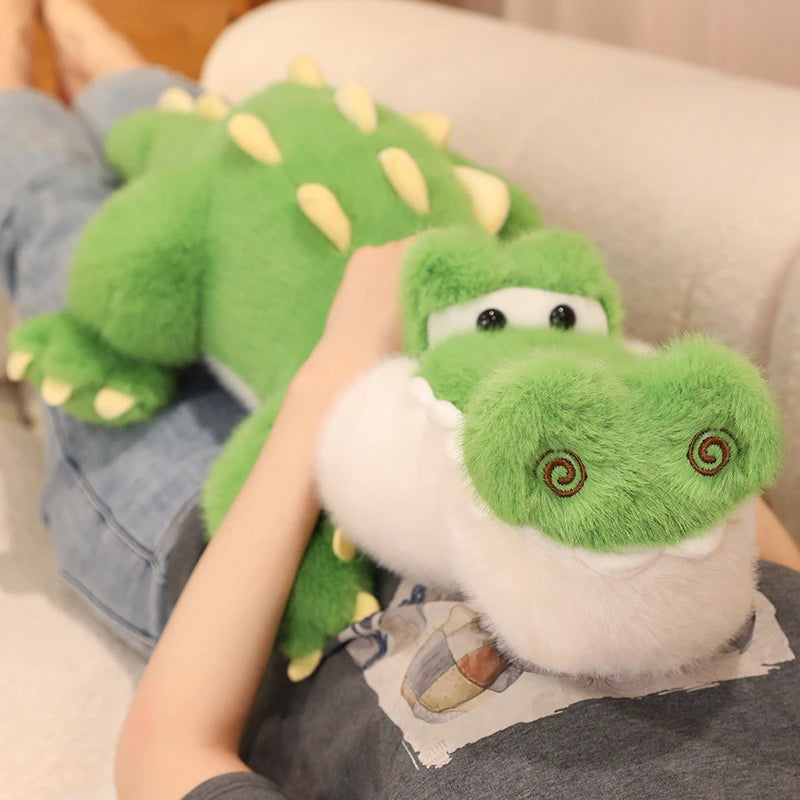 Soft Stuffed Animal Crocodile Doll Plush Toy Decorated  Plush Toy Pillow  Cartoon Crocodile  Birthday Gift For Children