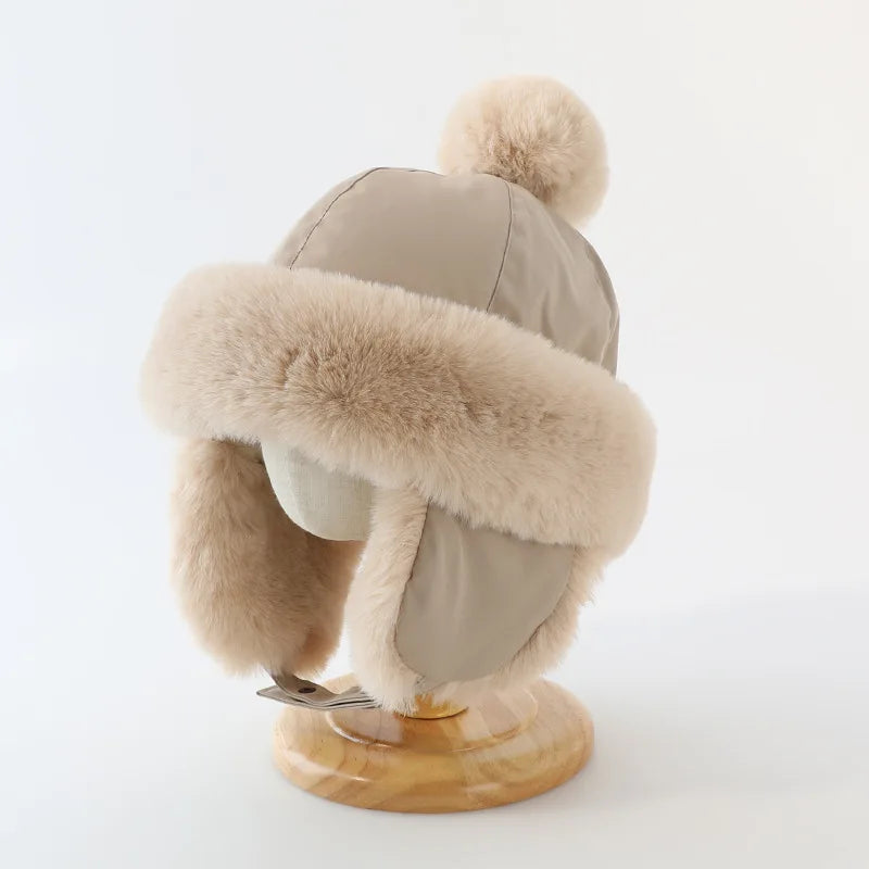 Lei Feng Hat Childrens Windproof Warm Pullover Hat With Ear Protection Thickened Plush Model LFTHK