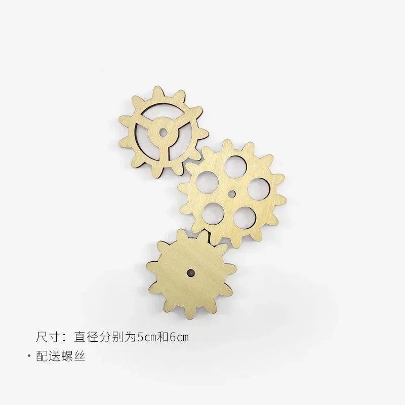 DIY Montessori Busy Board Accessories Set Wooden Sensory Activity Toys Gear Switch LED Light Drum Beads Educational Learning Toy