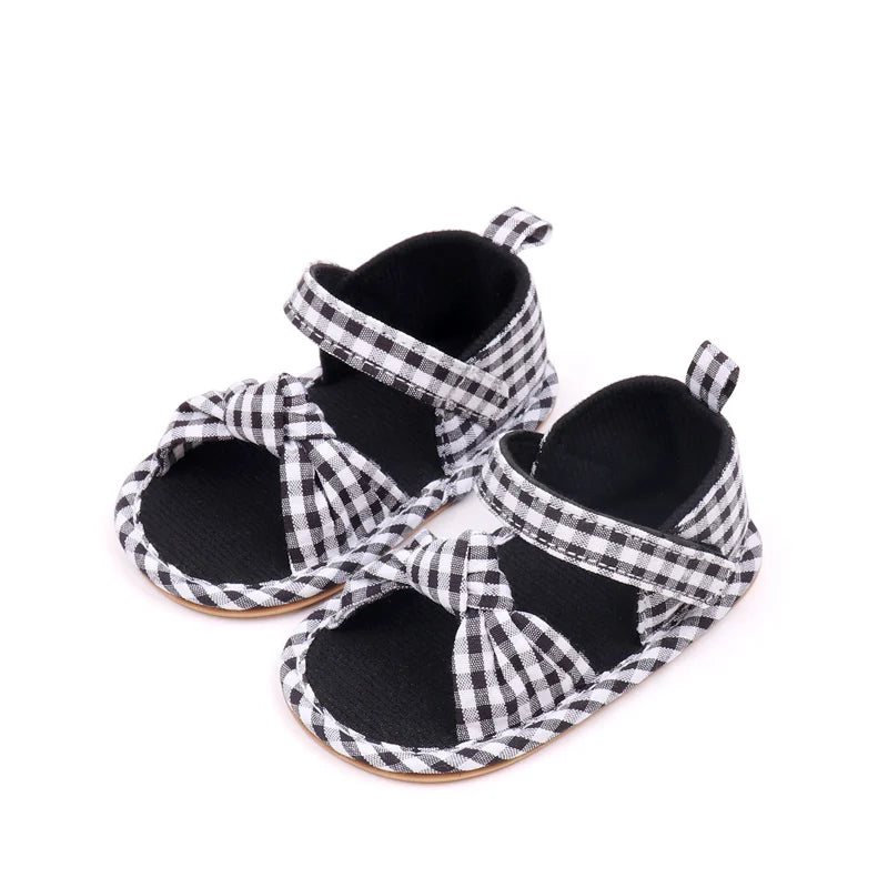 2025 Hot Summer Baby Girls First Walking Toddler Shoes With High Quality TPR Sole Beautiful Design For 0-18M Baby Girls Shoes