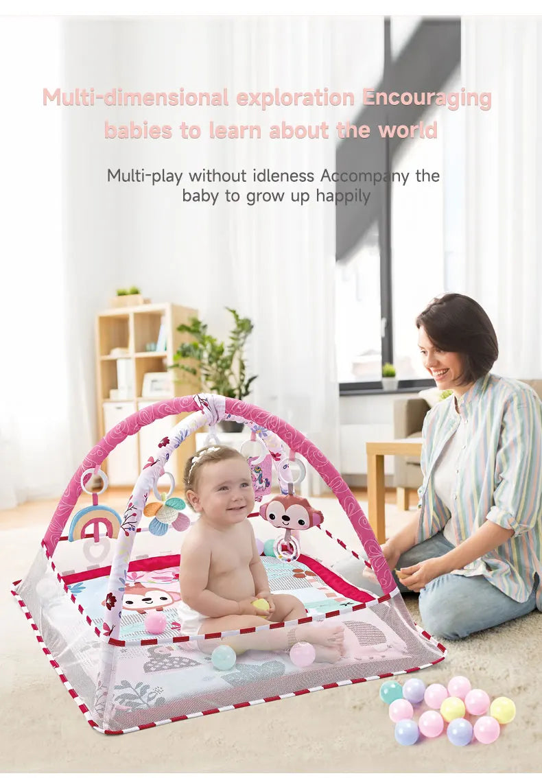 Baby Enlightenment Game Mat Crawling Blanket Early Education Activity Gym Multifunctional Fence Fitness Frame Toys