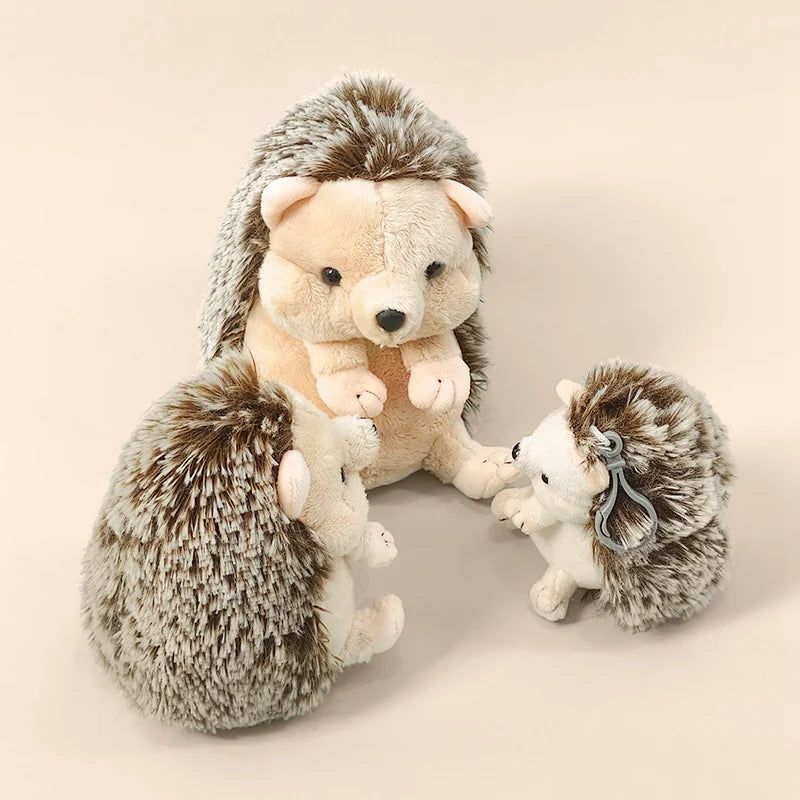 Cute Hedgehog Plush Toy Stuffed Animal Sleeping Companion Doll for Room Decor Adorable Birthday Gift