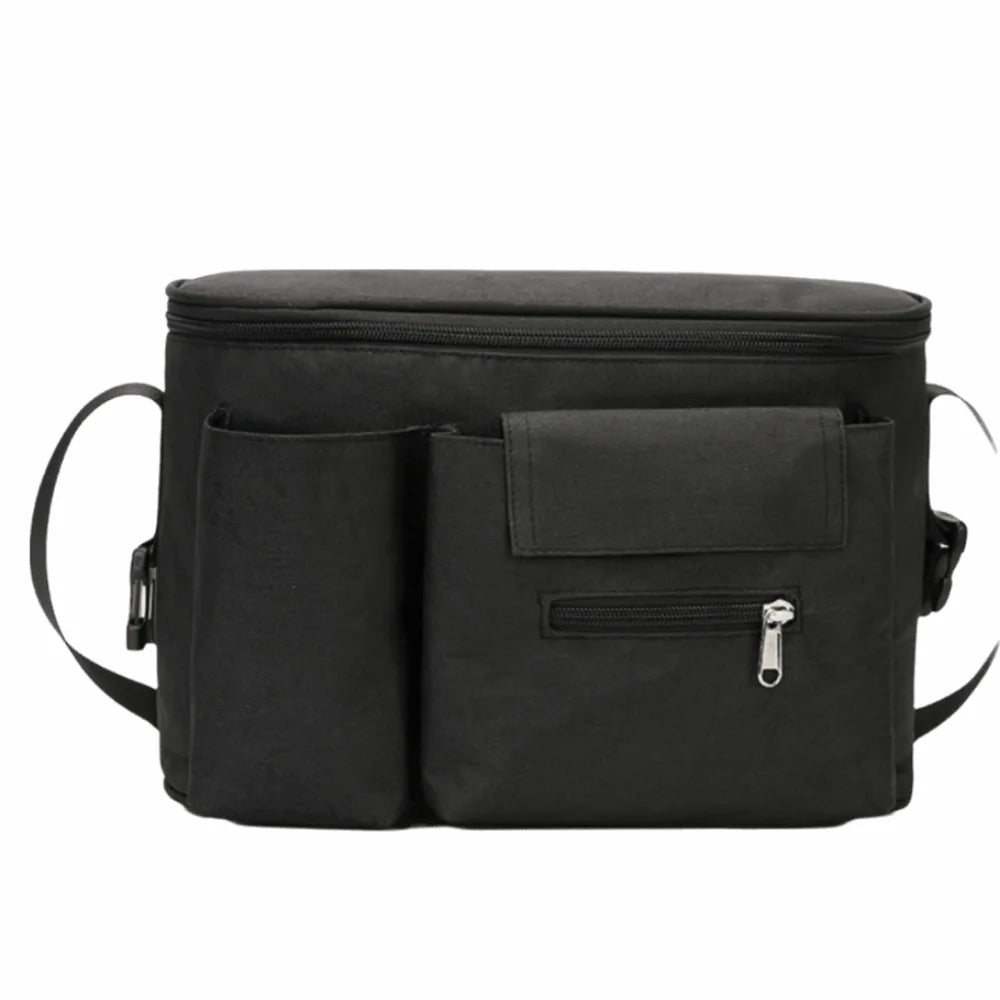 Stroller Bag Large Capacity Diaper Organizer With Multiple Pockets Oxford Cloth Size 31x20x15cm
