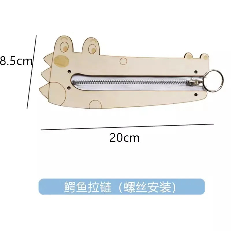 Montessori Busy Board Accessories Leather buckle switch light Plug Wooden Toy Educational Toy Early Education Trainig Toy Gift