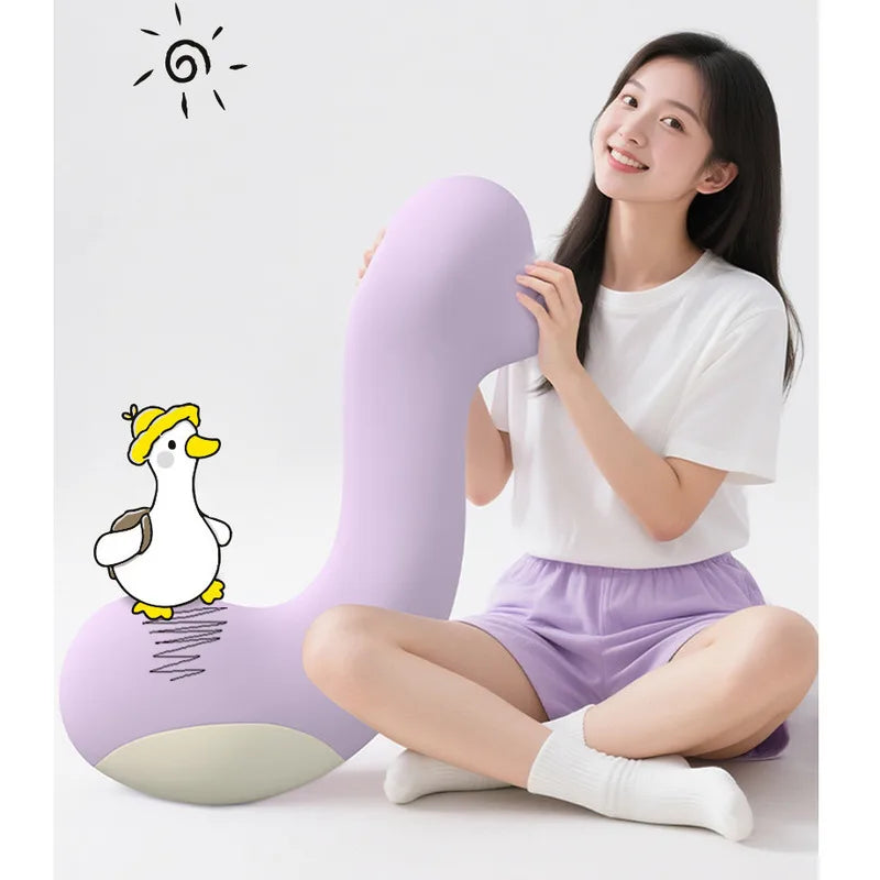 Bed Pillow Long Body Pillow Hips Lower Back Support Washable Cover Multipurpose for Side Sleeper Pregnancy Pillow for Bed