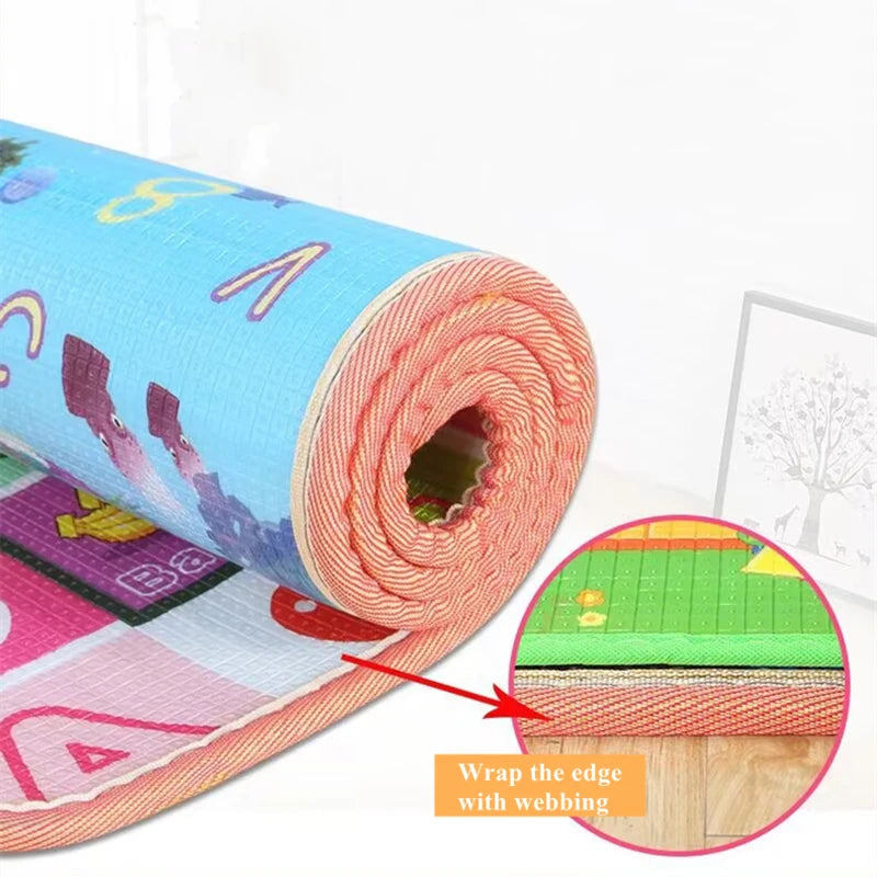 Non-toxic Crawling Play Mats Baby Activity Gym Room Mat Baby Activities Double Sided Pattern EPE Game Mat for Children's Mat Rug