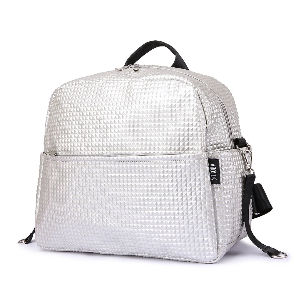 Soboba Stylish Mother Diaper Backpacks Large Capacity Waterproof Environmental Fabric Diaper Bag for Mommy Fashion Nappy Bag