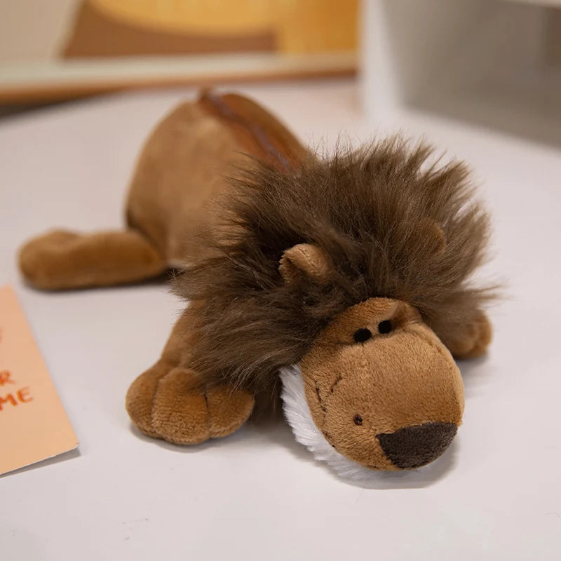 Cartoon Animal Elephant Lion Kapibala Plush Pen Case For Kid Large Capacity Supplies Stationery Storage Bag For Kid Gift