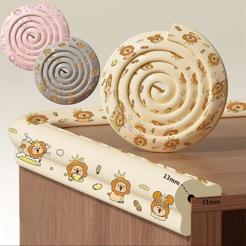 2M Baby Safety Protection Strip Cartoon Animal Foam Children Bumper Strips Kids Furniture Table Edge Guards Corner Protector