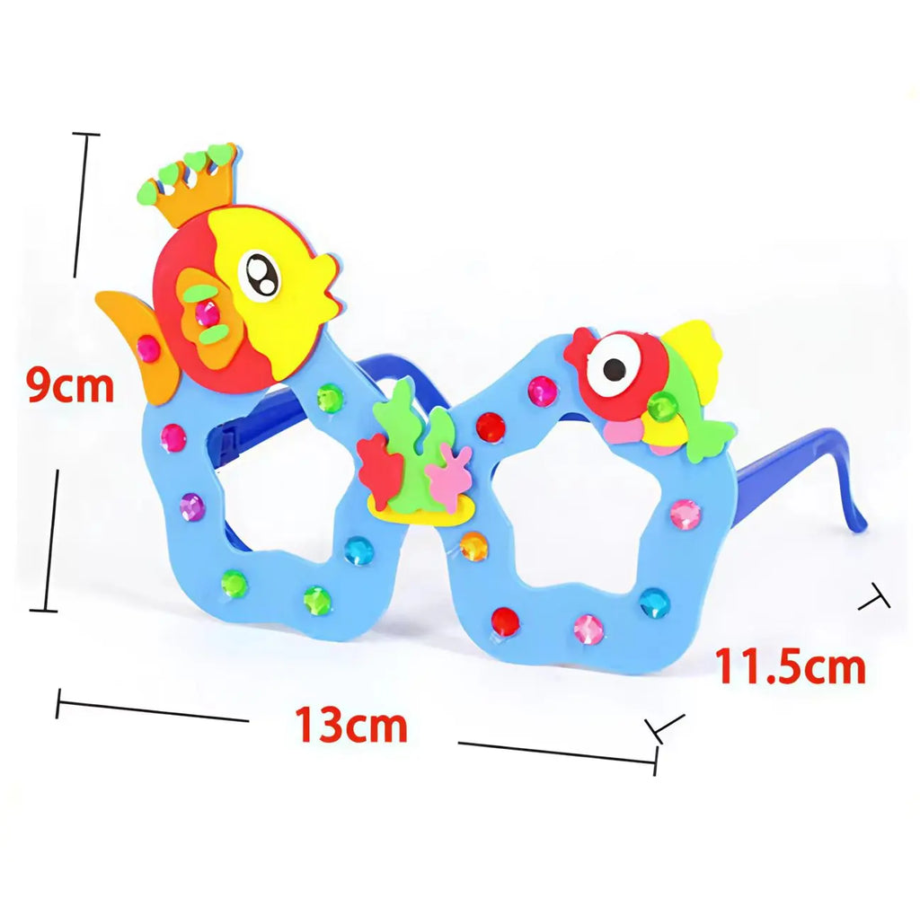 EVA Diamond Glasses Children's Craft Toy DIY Creative Paste Material Package Kindergarten Festival Performance Props School Supp