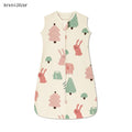 Sleeveless Vest Baby Sleeping Bag Cotton Thin Breathable Pajamas Anti-Kicking Cocoon for Newborn Envelope Sleep Sack Bedding